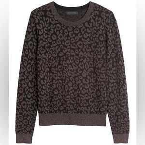 Banana Republic Metallic Animal Print Sweater